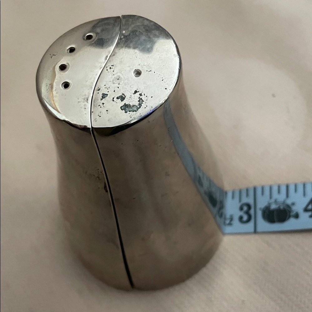 Vintage Art Deco Yin Yang Silver Plated Salt and Pepper Shaker Set